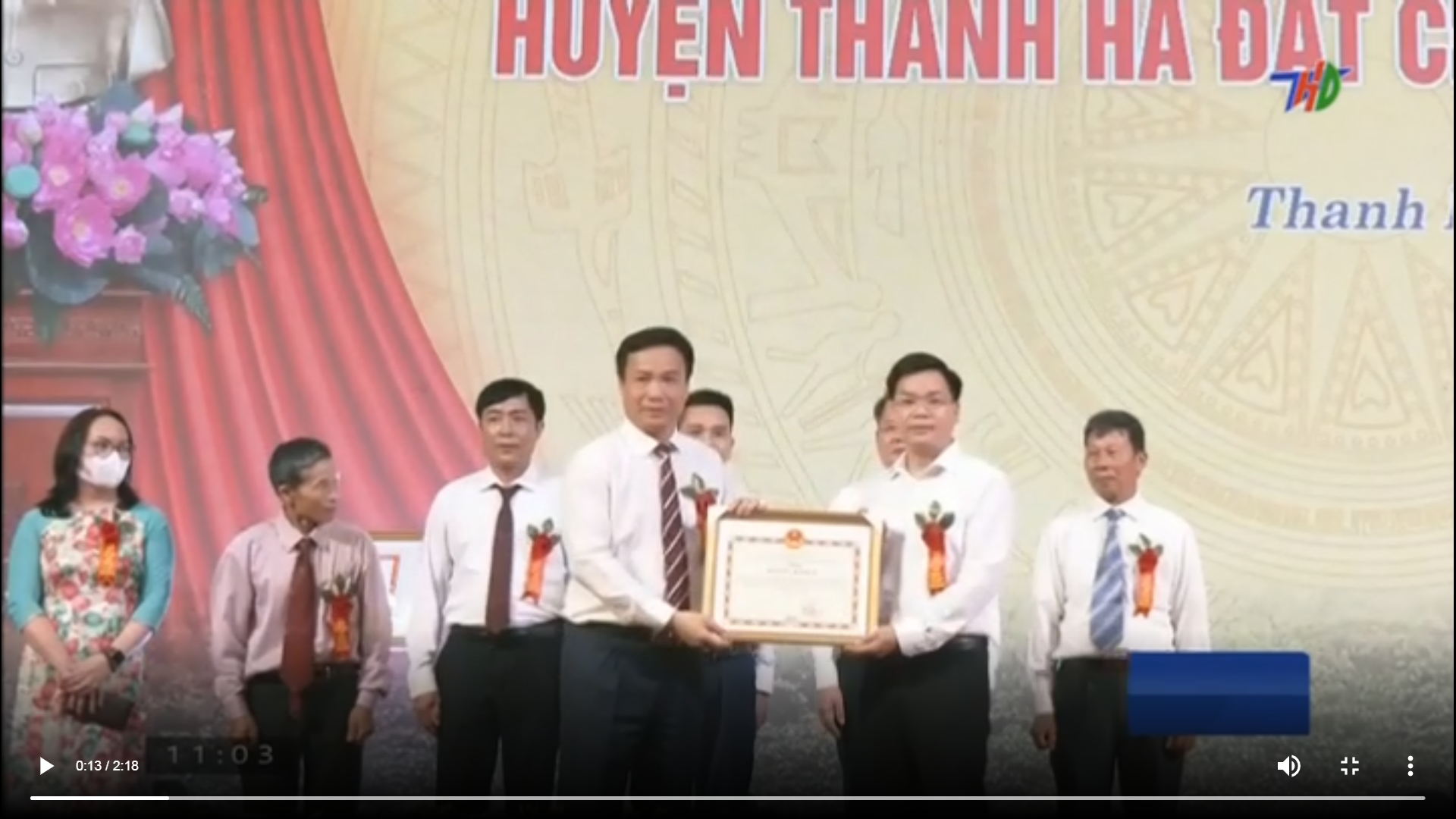 VIDEO: Huyện Thanh Hà long trọng đón nhận huyện đạt chuẩn NTM
